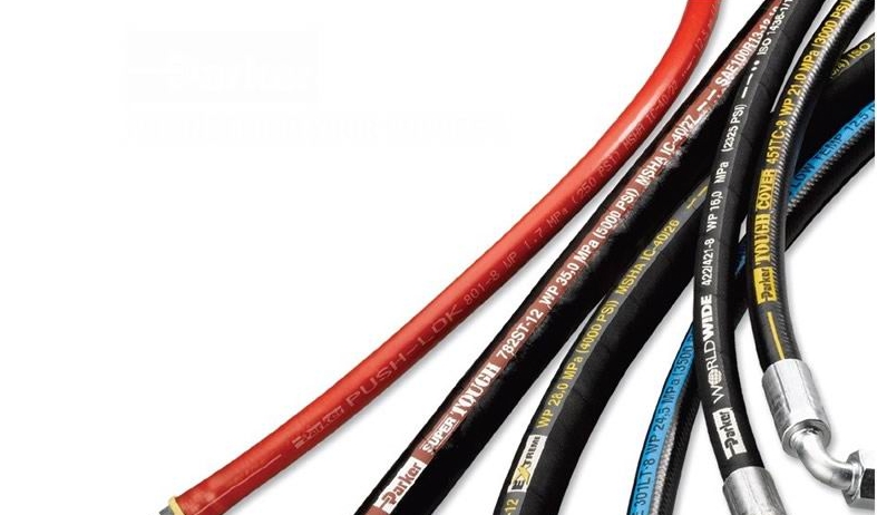 What are the marking materials for hydraulic hoses